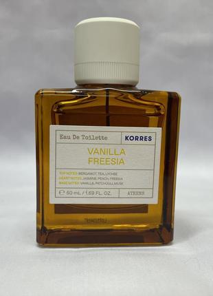 Туалетная вода vanilla freesia от korres