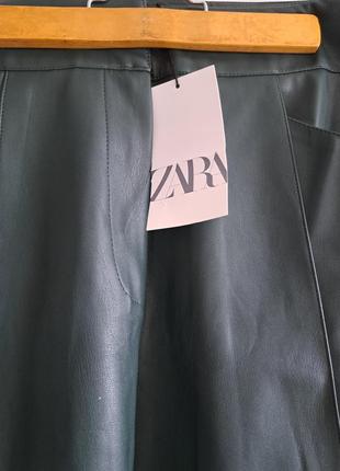 Юбка кожаная zara3 фото