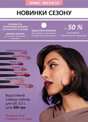 Водостійкий олівець-лайнер для губ мері кей мери кей3