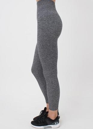 Женские меланжевые спортивные леггинсы leggings rib melange4 фото