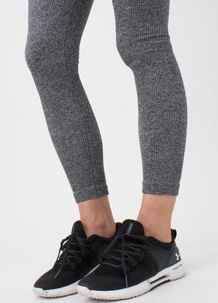 Женские меланжевые спортивные леггинсы leggings rib melange5 фото