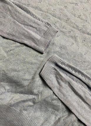 Жіноча бавовняна кофта (джемпер) marks&spencer (маркс і спенсер лрр ідеал оригінал блакитна)6 фото
