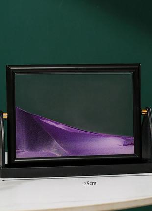 Картина-антистрес  "піщана картина 3d" (moving sandscapes) прямокутна в чорній рамці. оригінальний подарунок5 фото