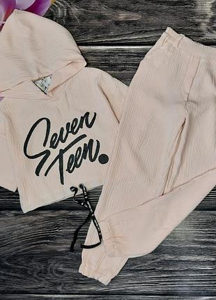 Стильный летний костюм на девочку