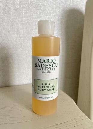 Mario badescu a.h.a. botanical body soap гель для душу з кислотами