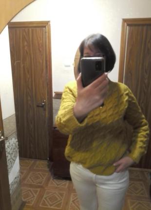 Вязаный базовый свитер4 фото