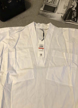 Новая, интересная белоснежная рубашка блуза от calvin klein, оригинал, р. xs-s-m3 фото