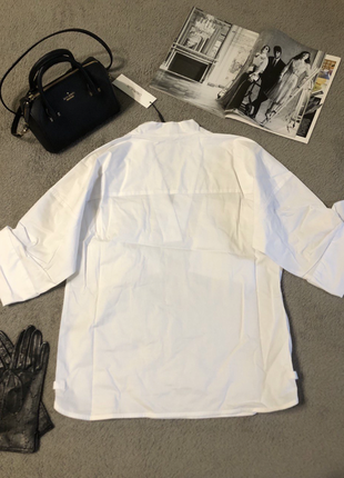 Новая, интересная белоснежная рубашка блуза от calvin klein, оригинал, р. xs-s-m10 фото
