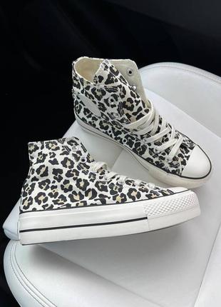 Кеди converse
chuck taylor all star leopard platform high top5 фото