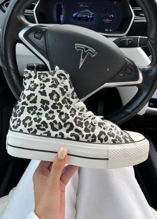 Кеди converse
chuck taylor all star leopard platform high top7 фото