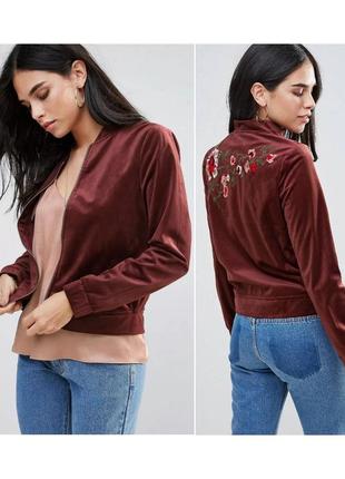 Женский бомбер вельветовый vero moda куртка женская бархатная куртка марсала