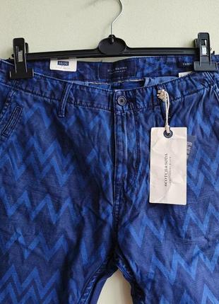 Мужские брюки плотные theon slim taper fit scotch&soda amsterdam blauw10 фото