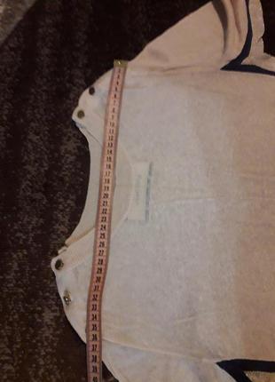 Італійська шикарна ошатна футболка блуза з льном  by malene birger7 фото