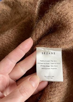 Sezane джемпер с super kid mohair +baby alpaca3 фото