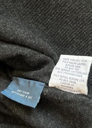 Вовняний светр джемпер polo ralph lauren оригінальний чорний сірий4 фото