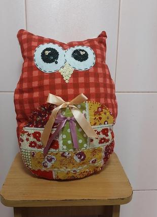 Подушка декоративная сова hand made ручная работа.