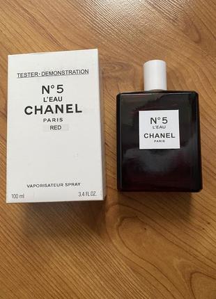 Женские духи chanel n 5 l'eau red edition (тестер) 100 ml.