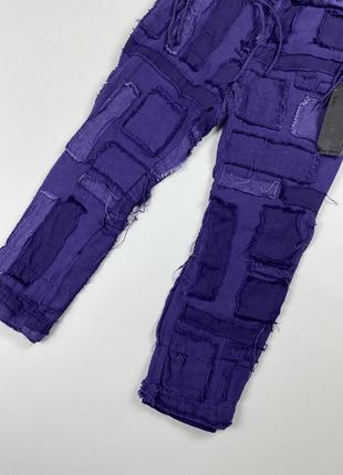 Новые женские брюки haider ackermann patchwork cropped5 фото