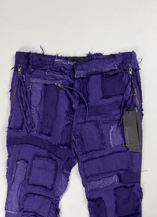 Новые женские брюки haider ackermann patchwork cropped4 фото