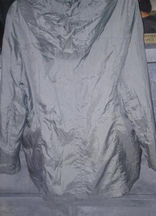 Куртка парка жатка  с капюшоном металик винтаж7 фото