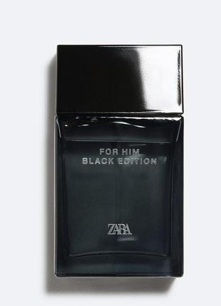 Мужской парфюм zara for him black edition eau de toilette 100 мл