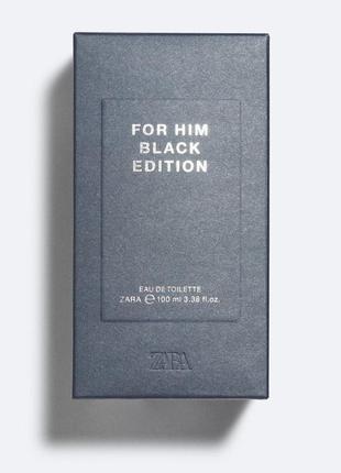 Чоловічі парфуми zara for him black edition eau de toilette 100 мл2 фото