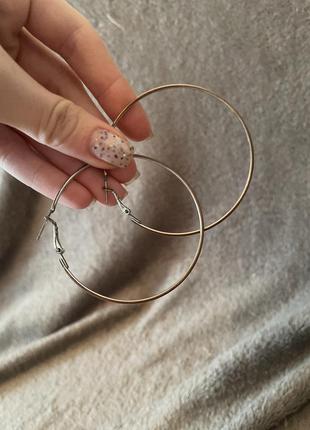 Серьги кольца