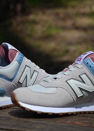 Оригінал new balance! кросівки чоловічі світлі 574 модель ml574erf нью беланс