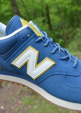 Оригинал new balance! кроссовки мужские синие 574 модель ml574jhp нью беланс3 фото