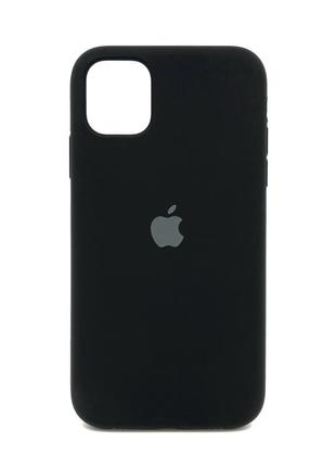 Чехол full silicone case для iphone 11 black (силиконовый чехол черный силикон кейс на айфон 11)