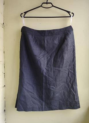 Оригинальная льняная юбка карандаш миди от бренда next4 фото