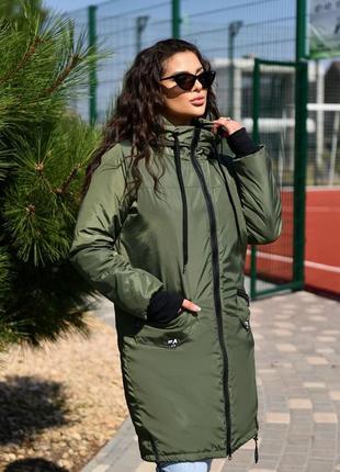 Женская весенняя теплая куртка,пальто парка,женская весенняя демисезонная куртка пальто2 фото