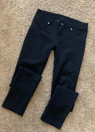Базові котонові джинси чорні брюки фірмові lexss розмір s