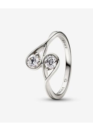 Серебряное кольцо кольцо кольцо кольцо колечко кольцо серебро пандора pandora silver s925 ale с биркой и пломбой 925 пробой блестящая нежность