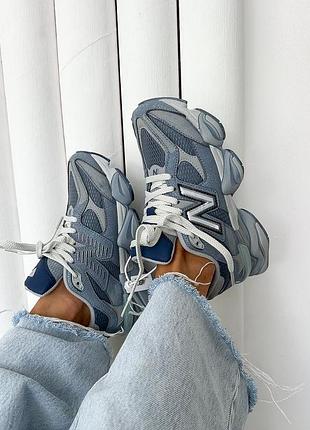 Стильные женские кроссовки new balance 9060 moon daze premium джинсовые унисекс 36-45 р