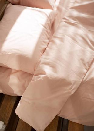 Комплект постельного белья цвет пудра полуторный полуторный даухспальный семейный евро постельное белье полуторное двуспальное евро7 фото