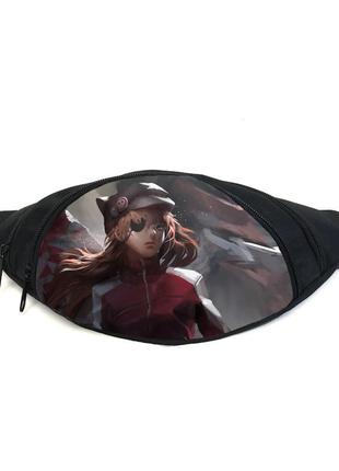 Поясная сумка бананка евангелион evangelion (gb evan 026) gear bag черная
