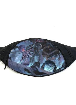 Поясная сумка бананка евангелион evangelion (gb evan 012) gear bag черная