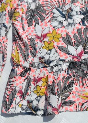 Яркая разноцветная блуза цветочный принт garcia4 фото