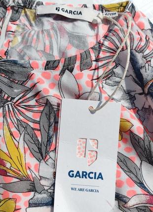 Яркая разноцветная блуза цветочный принт garcia5 фото