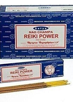 Reiki power premium incence sticks (satya) пыльцовое благовоние 15 гр