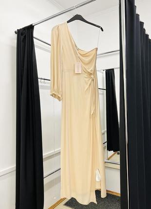Невероятно легкое длинное платье с разрезом missguided5 фото