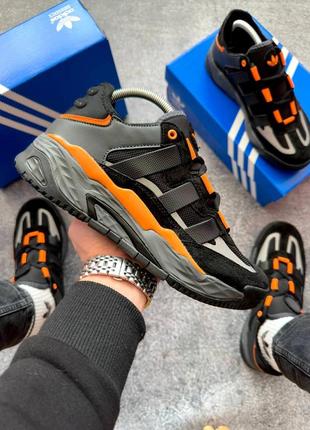 Кроссовки мужские adidas niteball black/orange