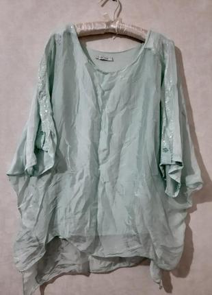 Ніжна блуза натуральний шовк sugar2 фото