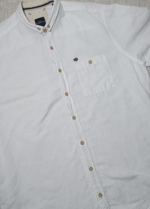 Engbers рубашка мужская с коротким рукавом. біла сорочка з коротким рукавом engbers.