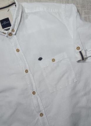Engbers рубашка мужская с коротким рукавом. біла сорочка з коротким рукавом engbers.4 фото