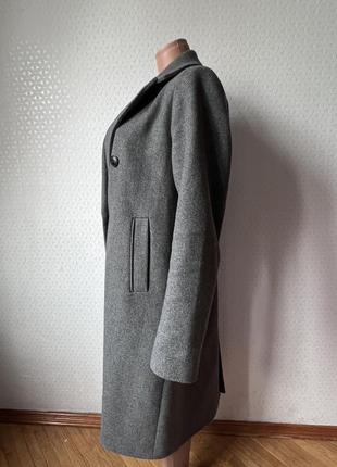 Пальто из шерсти stradivarius5 фото