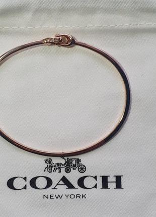 Браслет coach литой. оригинал