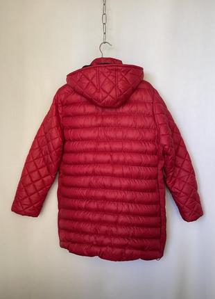 Куртка жіноча батал червона великий розмір на синтепоні стьобана batiny2 фото