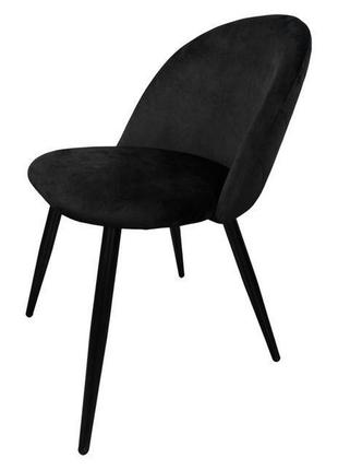 Стілець крісло для кухні, вітальні, кафе bonro b-659 чорне3 фото